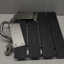 Folding Shower Seat and Bench Wall Mounted, Shower Chair Foldable, Shower Stool Collapsible for Inside Shower Bathroom Bathtub Small Space, 350lb Capacity (Plastic Wood Black)