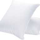 JA COMFORTS Goose Feather Down Bed Pillows for Sleeping(2 Packs)-Standard/Queen,High Fill Weight,Double-Layer Downproof Fabric Design,Goose Down Filling,600 Thread Count,Cotton Cover