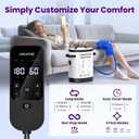 Cold Therapy Machine, Program Timer Ice Machine for Knee After Surgery, Portable Ice Therapy Machine with Quiet Pump, Large Cold Pad for Ankle, Arm Joints, Sports Injuries, Cryotherapy Pain Relief