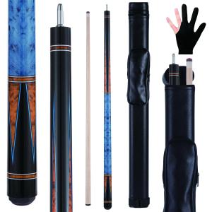 Canadian Maple Pool Cue Sticks (10mm/11.5mm/13mm), 58" 2-Piece Pool Sticks with Low Deflection Shaft,Billiard Sticks for Home, Bar, and Tournament Play