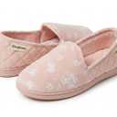 Dearfoam True Comfort Pink Women's Slippers, XL 11-12