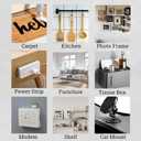 2 x TD Deco Gen.2 Nano Mounting Tape,Heavy Duty Double Sided Tape for Car Dash,Carpet, Furniture&Wall Decor,Webbed Sticky Strip,Super Tough,Waterproof&Removable (6, Extra Thick & Standard Wide)