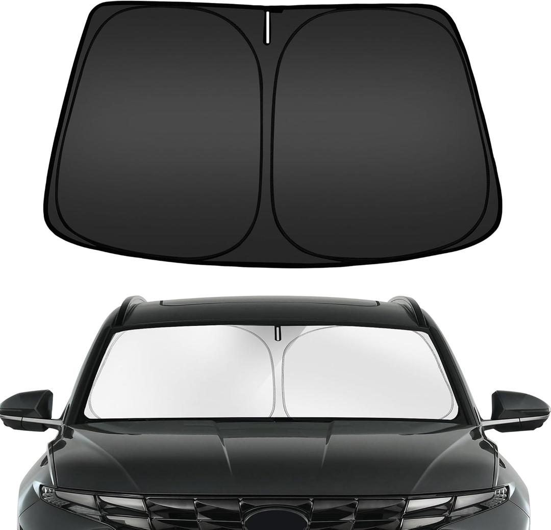 ARISMOTOR Windshield Sun Shade for Hyun-dai Tucson 2022-2025 2026, Custom Fit Foldable Front Window Sunshade Sun Visor Protector, Block UV Rays Keep Your Car Cooler
