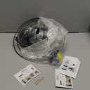 2 Pack Hanging Planters for Indoor Plants with 5.5" Pot + Ceiling Hook + Extender Chain | Hanging Plant Holder, Metal Minimalist Planter, NO Plant incld (Black)