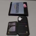 Vinich for iPhone 17 Wallet Case with Card Holder, RFID Blocking Credit Slots Kickstand Shockproof Phone Cover Fit for iPhone 17 6.3" Black