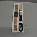 Smart Watches for Women, 1.83" HD Fitness Tracker (Answer/Make Calls), 120+ Sport Modes with Heart Rate/Sleep Monitor, IP68 Waterproof, Fitness Watch for iOS Android, Gold