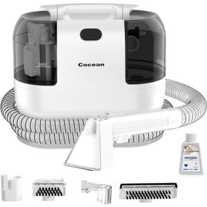 COCEAN Multi-Purpose Portable Carpet and Upholstery Cleaner, Carpet Cleaner Machine Powerful Suction Spot Cleaning, Deep Stain Cleaning for Carpet, Car Seats, Pets, Couches, with BrushHead