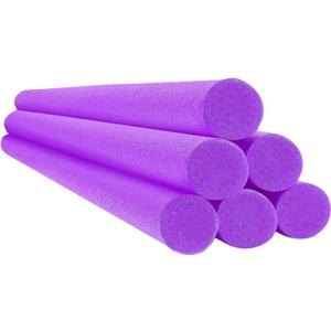 Purple Pool Noodles 52" x 2.5" Inch Swimming Foam Tube, Floating Thick Noodles for Floating, Pool Accessories, 3 PCs