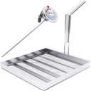 Commercial Deep Fryer Filter Screen AF45, 13.75" x 13.75" 304 Stainless Steel, 550 Micron Oil Filter, Compatible with Common Commercial Deep Fryer Models