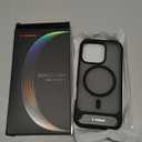 TORRAS Strong Magnetic & Seamless Stand for iPhone 16 Pro Case, [18N Mighty Magnetic] [12FT Mil-Grade Drop Tested] [Fit for MagSafe] Kickstand Protective Slim Phone Case for iPhone 16 Pro 6.3", Black