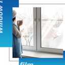 Nuanchu 6 Pieces Window Insulation Kit for Winter Total 47 x 756 Inch Plastic Window Coverings with Double Sided Interior Replacement Tapes, Winterizing Kit for Winter