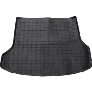 Cargo Liner Trunk Mat Trunk Cargo Luggage Boot Tray Mat for Genesis GV70 2022-2024 Black TPE 1 Pc Flat Face Checkered Pattern Rear Anti-Slip