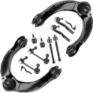 Front Upper Control Arms w/Ball Joints Suspension Kit for 2011-2015 Dodge Durango, 2014-2015 3.0L Jeep Grand Cherokee, 2012-2015 3.6L/5.7L Jeep Grand Cherokee 11 Grand Cherokee (12PCs)