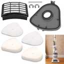 Vacuum Dust Bucket Cover & Filters Replacenent for Shark Navigator Lift Away NV350 NV351 NV352 NV356E S2 NV360 NV355 NV356 NV357 NV358 NV353 UV440 UV490 UV500 UV540 UV550 Vacuum Replace 115FFJ XFF350