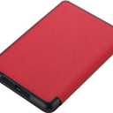 Generic Case for All-New Kindle Paperwhite 12th Gen 2024 (7") & for Kindle Colorsoft Signature Edition (7"), Slim Protective Smart Leather Cover with Auto Wake/Sleep (Pink)