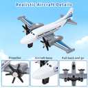 Toy Airplane 6 Pack, Diecast Airplane Toy for Boys Age 3 4-7 8-12, Alloy Planes Model/Glider Planes/Airlines Plane Toys for Kids Birthday Airforce Party Favors