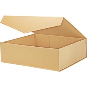PACKHOME Valentines Day 17x14.5x5.5 Inches, Extra Large Gift Box with Lid, Magnetic Closure Box for Clothes and Large Gifts (Kraft)
