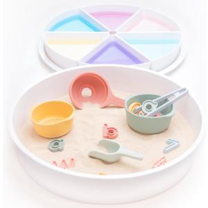 Inspire My Play Sensory Bin with Lid and Removable Storage Inserts - Sensory Bins for Toddler Crafts - Kids Sensory Toys for Autistic Children - Sensory Activities for Toddlers