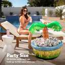 JOYIN 28 Inflatable Palm Tree Cooler, Luau Hawaiian Tropical Beach Themed Party Decorations, Blow Up Palm Trees Cooler Outdoor Party Supplies, Kids Adults Birthday Party Dcor