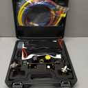 Lichamp HVAC Gauges with Hoses, AC Manifold Gauge Set R134A R410A R404A R22 Refrigerant Gauges