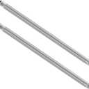 GeilSpace 1/2" x 24" Stainless Steel Pipe, 304 Pipe Nipple Fits Standard 1/2 Inch Threaded Pipes and Fittings, DIY Industrial Metal tube (2 PCS)
