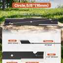 038-6050-00 Lawn Mower Blades for Bad Boy Exmark Gravely Hustler Toro 60" Deck Lawn Mower, High Lift Mulching Lawn Mower Blade, Replacement Part 038-2007-00,038-6002-00, 30227-60, 30227-60V(3Packs)