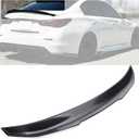 Rear Spoiler Trunk Wing Fit for Infiniti Q50 Q50S 2014 2015 2016 2017 2018 2019 2020 2021 2022 2023 2024 High Kick Duckbill Trunk Lid ABS Spoiler (Carbon Fiber Pattern)