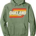 Oakland California CA City Vintage Pullover Hoodie Size XL
