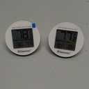 Geevon Small Digital Refrigerator Thermometer 2 Pack, IP65 Waterproof Commercial and Home Use, Max/Min Record Function with LCD Screen, Stand and Magnetic Back, for Fridge, Freezer Scenarios