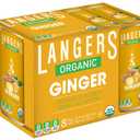 Langers Organic Flavored Sparkling Water, Ginger, 12 Fl Oz (Pack of 8)