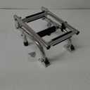 Marinebaby Stainless Steel Folding Boat Boarding Ladder for Pontoon,2+1 Steps Ladder Stern Mount W Rubber Grips,3 Steps Portable Folding Boat Ladder
