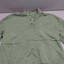 SHEWIN Women's Casual Long Sleeve Stand Neck Sweatshirt Lightweight Button Drawstring Pullover Tops