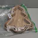 Sliner 3 Pcs Wooden Christmas Tree Trays Christmas Serving Decorative Platter Food Serving Dishes Rustic Farmhouse Style Fruit Platter Tray for Xmas Holiday Party Housewarming Gift Kitchen Dinnerware