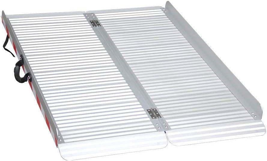 Ruedamann 4FT Wheelchair Ramp, 33" Extra Wide Aluminum Ramps for Wheelchairs for Home, 1000 LBS Capacity Portable Ramp with Handle, Non-Slip Wheelchair Ramps for Home Steps, Entry, Stairs, Doorways