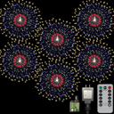 Homesprit Fireworks lights 6 Pack Starburst lights with 8 models