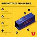Victor Rat Zapper Classic Indoor Electronic Mouse and Rat Trap - 1 Electric Trap - RZC001-4 - Kill Up To 20 Rats - Easy to Use - LED Light Catch Alerts - Humanely Kill Mice and Rats - No See, No Touch