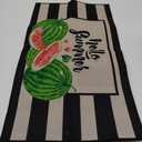 Zhanmai Welcome Mats Door Mat Indoor Entrance Cute Decorative Outdoor Doormats Non Slip Outside Door Mats for Front Spring Rugs, 16" x 28"(Watermelon)