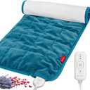 Comfytemp Weighted Heating Pad, Aromatherapy Heating Pad for Back Pain Relief, Aromatic Electric Heating Pad for Cramps with Auto Shut Off, Stay On, 3 Heat Settings, Organic Lavender & Rose, 12"x24"