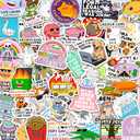 Delulu is Da Solulu by Puraesla - 300PCS Funny Holographic Stickers for Adults - Sarcastic Meme Decals for Friends,Co Workers Waterproof Vinyl for Laptop, Water Bottle, Journal