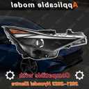 TODO Headlight Assembly for 2021 2022 Hyundai Elantra, Halogen with LED Passenger Side Headlamp for 92102-AB000 HY2503247