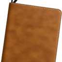 Crimitidex PU Leather Trading Card Binder | 9-Pocket Zip Binder with Removable Sleeves for TCG, MTG, and Sports Cards (Brown)