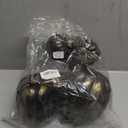 Winlyn 7 Pcs Assorted Artificial Gold Brush Black Pumpkins Rustic Decorative Halloween Faux Foam Pumpkins for Fall Halloween Thanksgiving Tabletop Centerpiece Mantel Kitchen Decor