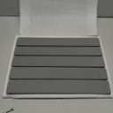 Large Stone Dish Drying Mat for Kitchen Counter, 24x16 Inches Foldable Food Grade Super Absorbent Diatomaceous Earth Mats with Self-drying for Dishes Sink Bathtub, Dark Gray