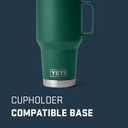 YETI Rambler 30 oz Travel Mug, Stainless Steel, Vacuum Insulated with Stronghold Lid, Black Forest Green