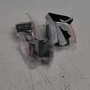 SKYSEN 2 Pack Barn Door Bottom Floor Guide, with Extend Bracket- Wall Mounted- Adjustable Bracket- Flush Bottom- Matte Black (711-2)