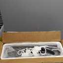 Window Box Planter 4 Packs, 17 Inches Rectangle Flower Pots with Drainage Holes & Trays, Pots for Vegetables, Herbs, Flowers, Garden Windowsill Balcony (White, 17 * 5.1 * 6 inch)