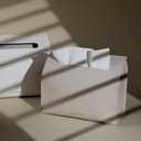 OLETHA Hand Towel Box Cover Compatible with Kleenex Disposable Paper Hand Towels - Bottom Covered & 3-Way Mounting Design - Aesthetic Bathroom Decor Accessories - Light Taupe