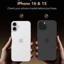 UNBREAKcable Screen Protector for iPhone 16/15, Pull-To-Protect Easy Installation, Auto Dust-Elimination, 9H+ Military-Grade Tempered Glass, Bubble-Free, Case Friendly, HD Clear, 6.1 Inch, 2 Pack