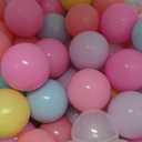 170 Pink Ball Pit Balls for Kids- Crushproof Plastic Ball Pit Balls for Toddlers and Kids Playtime - Safe Indoor/Outdoor Play Supplies - 2.2 Inch - Multicolored/Pastel/Assorted