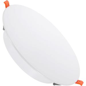 PATIKIL 230mm / 9" Diameter Spring Ceiling Hole Cover Plate, 1 Pack Downlight Hole Trim Wall Mount Decorative Cap Access Panel for 7-8.7" Round Ceiling and Wall Openings, White